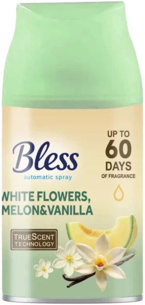 odświeżacz powietrza BLESS White Flowers, Melon &amp; Vanilla (wkład 250 ml).webp